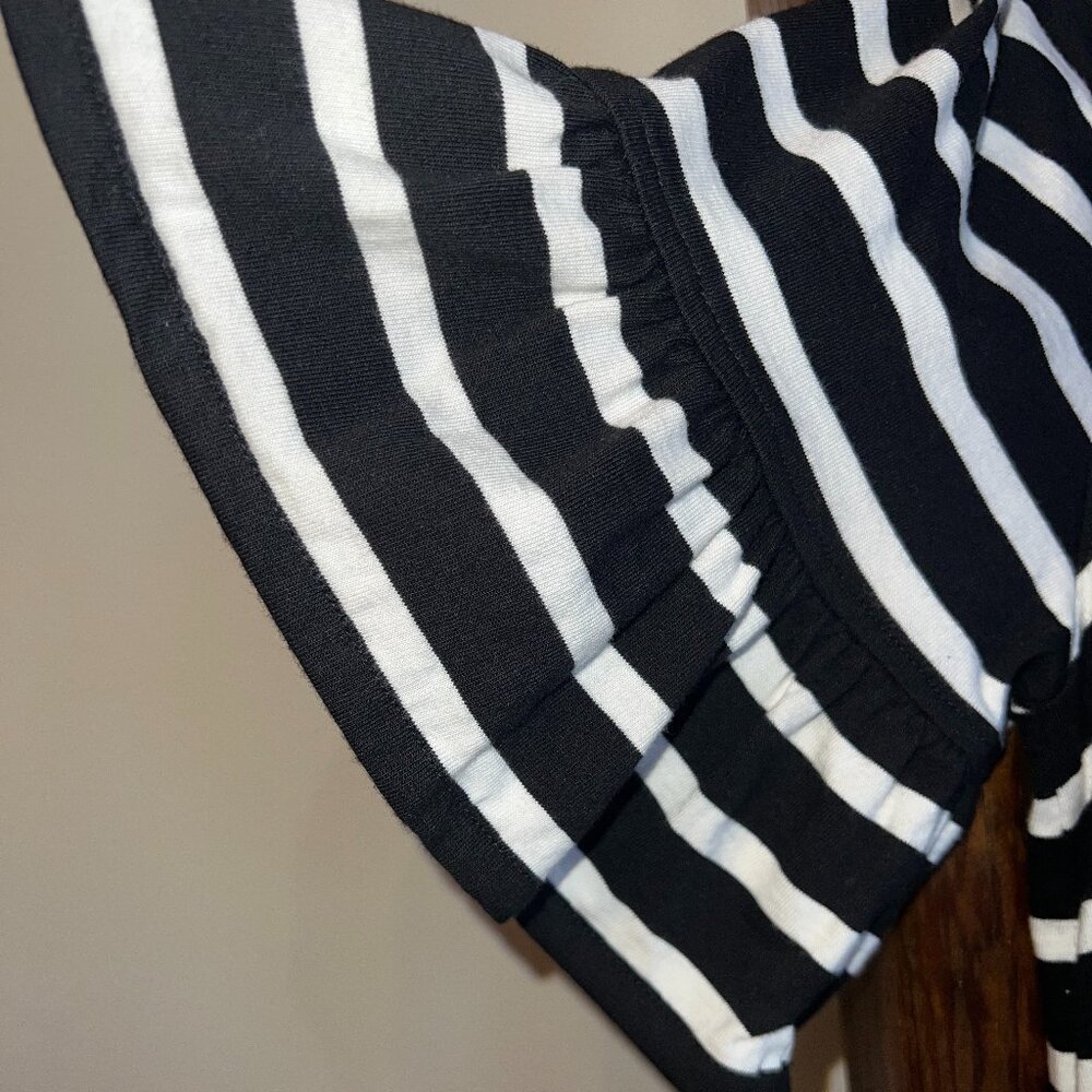 J. Crew Factory Midi Dress with Ruffled Sleeves - Large